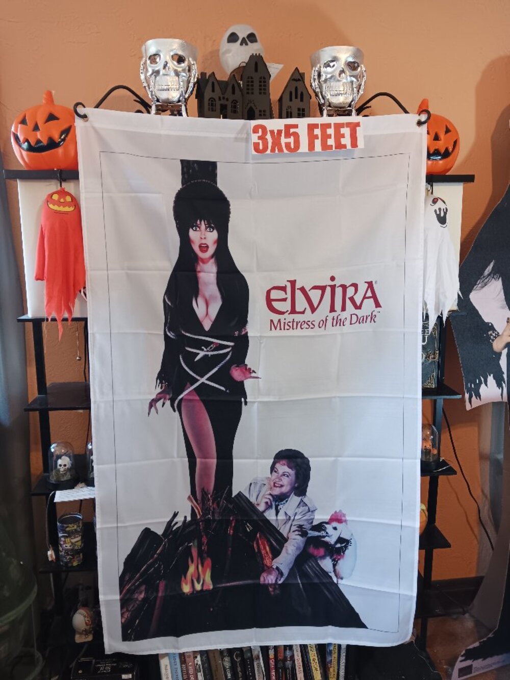 Halloween Elvira's Mistress of the Dark 3X5 Feet Flag Movie Banner 2-Sided